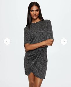 Sparkly Ruched Mini Dress