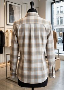 women’s Uniqlo classic Plaid Button-Up Shirt