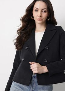 Black double breasted Blazer - Perfect for an