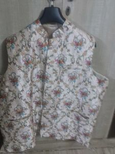 Men's Floral Nehru Jacket 3xl