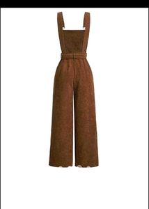 Brown Wide-Leg Jumpsuit