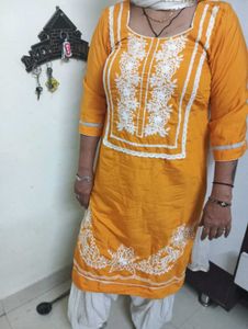 mustard cotton suite