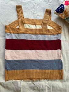 Striped Knit Cami Top
