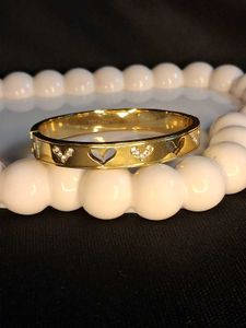 Anti Tarnish Gold Heart Charm Bracelet