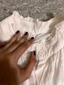 White Button-Up Blouse