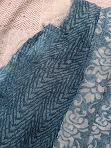 Beautiful Blue Floral Saree