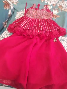 Gorgeous Red Kurta Set for Girls