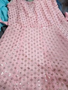 Pink Sequin Lehenga Choli