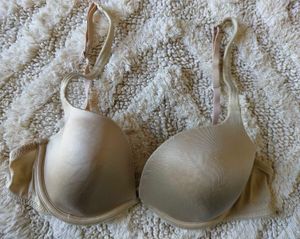✨"Silk &amp; Satin" nude-tone padded T-shirt bra