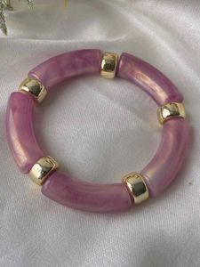 Chic Pink &amp; Gold Bracelet