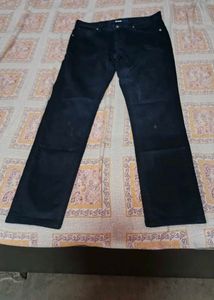 Men's Wide Leg Black Jeans