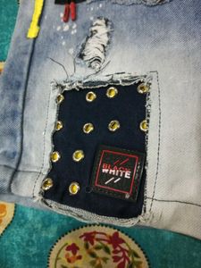 Stylish Ripped Denim Shorts