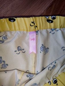 Cute Yellow Pajama Shorts