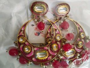 Statement Meenakari Earrings