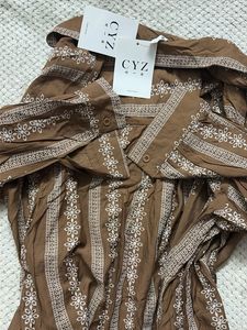Ethnic Brown Embroidere co-ord set