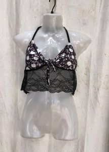 16238. Floral Lace Trim Camisole Top