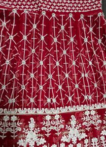 Red Embroidered Kurta Set with Dupatta