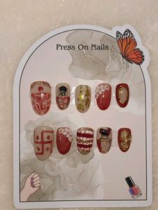 Unique Indian Inspired Press-On Nails♥️