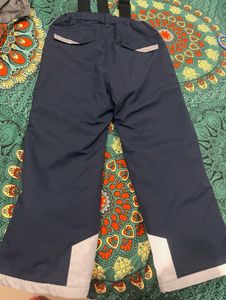 Unisex Navy Blue Pants with Suspenders