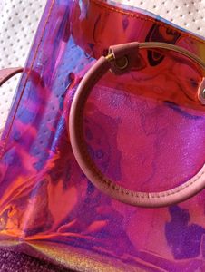 Iridescent Transparent hand Bag