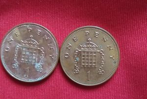 Foreign Coins Elizabeth1 Penny 5 Coins United Kingdom