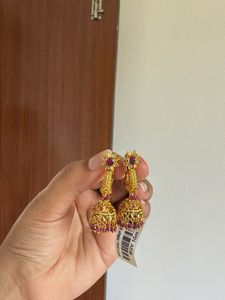 Beautiful 1 Gram Gold Earrings