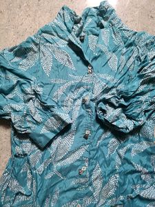 Bohemian Printed Teal Kurta