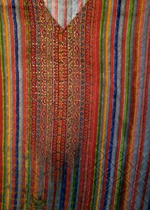 SEMI - WOOLEN MULTI-COLOURED KURTA SET