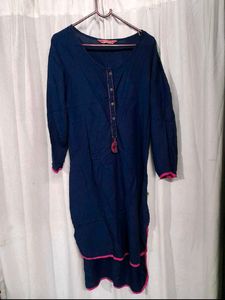 classic Navy Blue Kurta