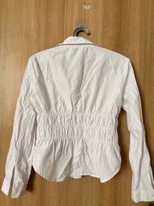 White Smocked Blouse