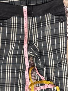 pair of  - Striped Wide Leg Pants