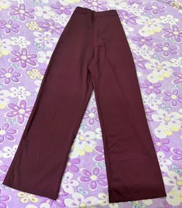 Burgundy formal pant