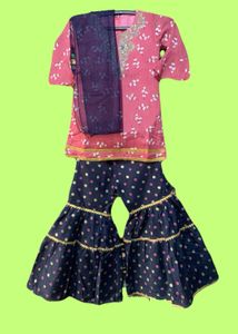 Girls Sharara Suit With Dupatta