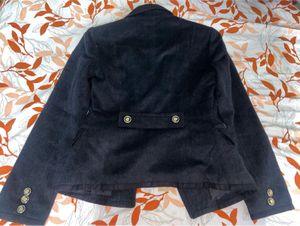 Black velvet blazer