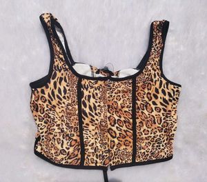 Leopard Print Corset Top
