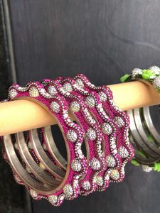 Diamond Bangles Combo