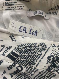 Unique Newspaper Print Skirt