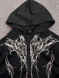 Graphic Zip-Up Hoodie