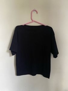 Graphic Print Black T-Shirt