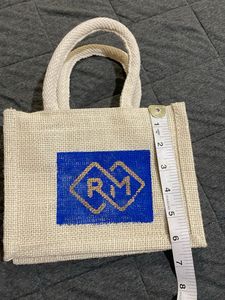 Set of 3 Jute Tote Bags +1 pouch