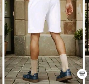 Cute Teddy Bear White Shorts