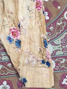 Floral Print Kurta &amp; Bottom Set