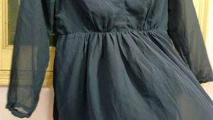 Navy blue Peplum Top