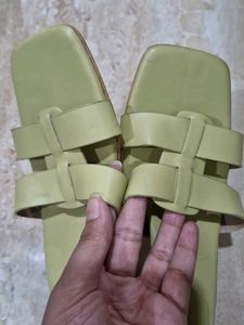 Stylish Square Toe Flat Sandals