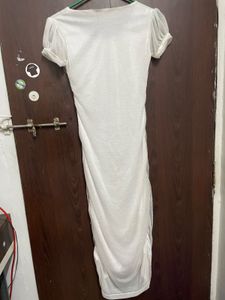 bodycon White Midi Dress