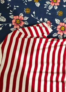 Red &amp; White Striped "Hey Girl" Polo