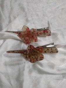 Floral Hair Clips Set