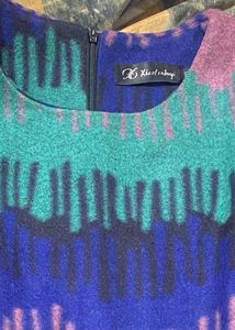 Chic Multicolor Pattern Knit Dress