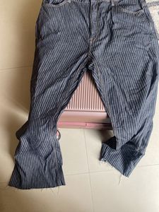 Striped Denim Jeans