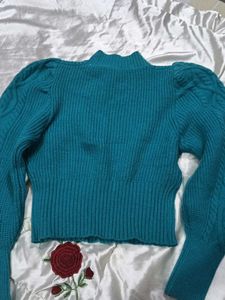 Teal Knit Sweater